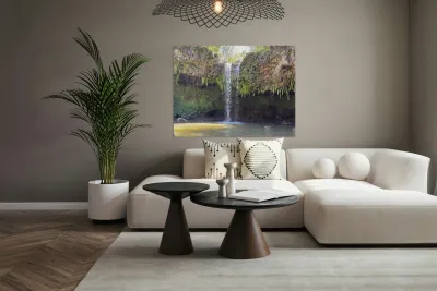 Upper falls Twin Falls Maui Hawaii Reproduction