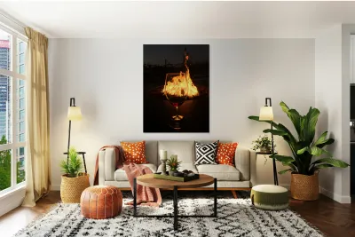 Vino En Fuego Reproduction