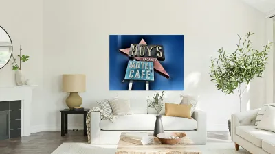 Roys Motel -distressed look Reproduction
