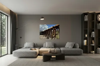 Old West Railroad Bridge Reproduction