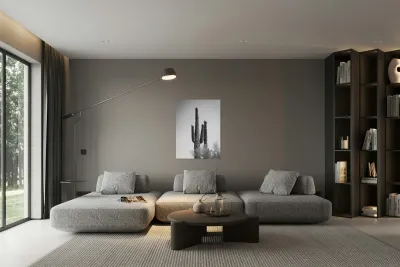 Saguaro Dream in black and white -1 Reproduction