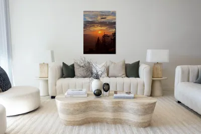 Sunset at Snowbowl -2 Reproduction