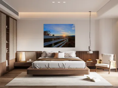 Split Rail Sunset Reproduction