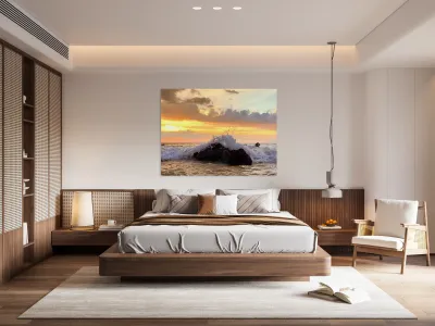 Waves and Rocks Reproduction