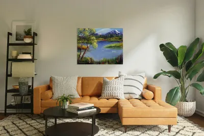 Purple Mountain Reproduction