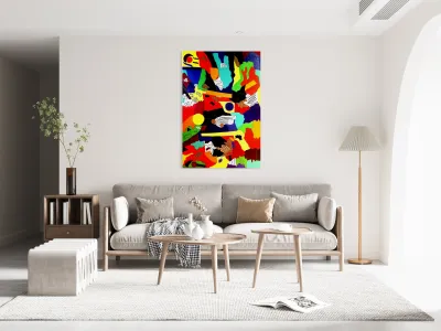 Marie Sisley Chancy -  La couleur creole  Acrylic  60x40 Reproduction