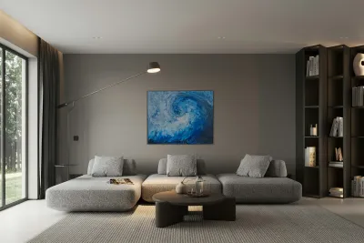 Seph Brock - Thalassophile  Mix Media : 20 x 16 Reproduction