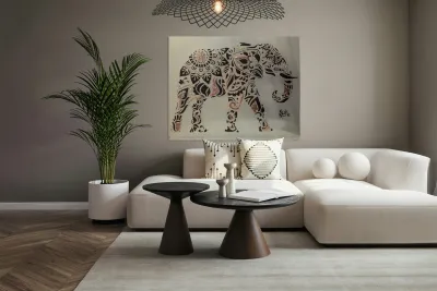 Manon Lebel   Elephantas Maximus : Mix Medium : 2 Reproduction