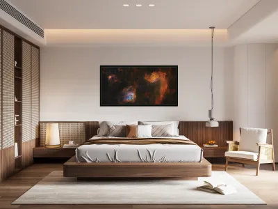 Flaming Star Tadpoles & Spider Nebulae - IC 405 - IC 410 - IC 417 Reproduction