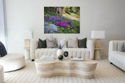 Spring flowers in Ohme Gardens Reproduction