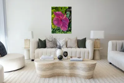 Pink Hibiscus Reproduction