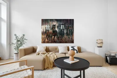 Pierre Eliott  - Epik Oil Painting   30x40x15in. Reproduction