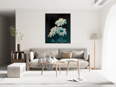 Midnight Bloom - Nocturne Floral Art Prints Reproduction