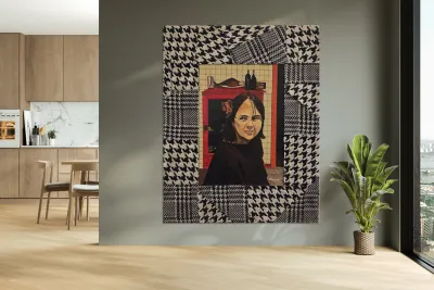 Ariane Charest  - Le Souper Acrylic  16x20. Reproduction