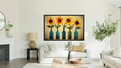 Hold The Line - Sunflower Row Art Prints Reproduction