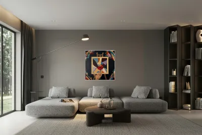 Yuliana Lytvar  - Revelation-Virtual  Mix Medium   47 x 47 Reproduction