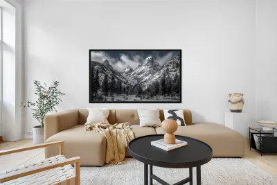 Where Giants Sleep - Mountain Landscape Art Prints Reproduction