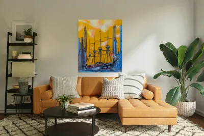 Shirley  Wagner -  Perdu Dubai  Oil Paiting  24 x 36 Reproduction