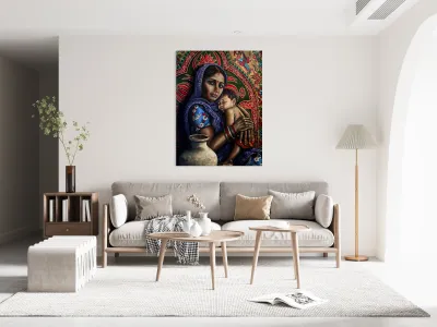 Flora White - Mata Mother  ACRYLIC  18X24 Reproduction