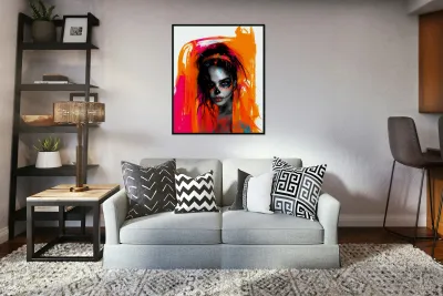 Fuego De Los Muertos - Fire Of The Dead - Dia De Los Muertos Art Prints Reproduction