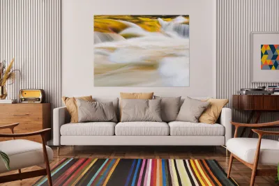 Valley Falls State Park Waterfall in West Virginia Reproduction