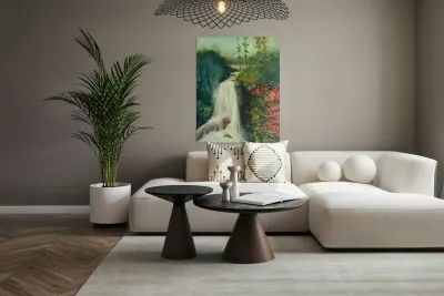 Asma Soussi  -  Lelan invincible  Oil Painting  11 x 14 Reproduction