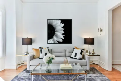 Sunflower Selfie 16 - Sunflower Portrait Art Prints Reproduction