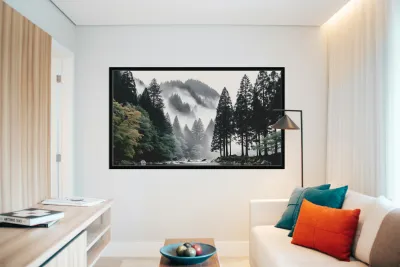 Under The Shroud - Monochrome Landscape Art Prints Reproduction