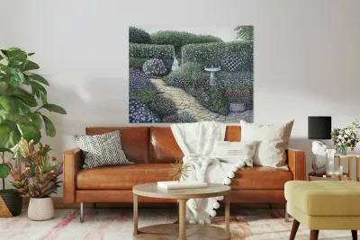 Girl in the Garden  Reproduction