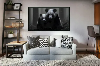 Stealth Mode - Bear Portrait Art Prints Reproduction