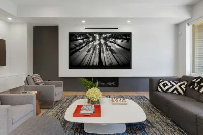 The Vertical Silence – Black & White Landscape Art Print Reproduction