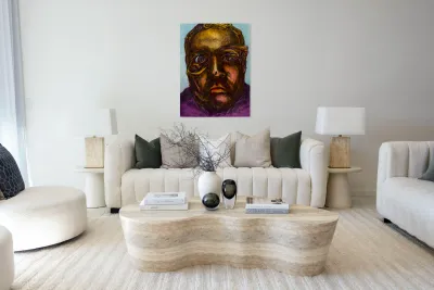 Abstract Self Potrait 16x12 Marc  Melis   2025061 Reproduction