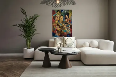 Quintin Perez Martinez - Only once - Acrylic - 18x24 Reproduction