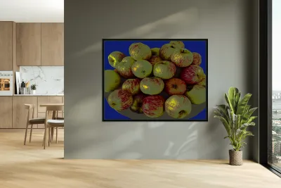 Apples on Blue Reproduction