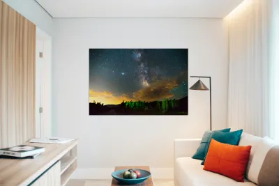 Milky Way Rising Out Of the Clouds Reproduction