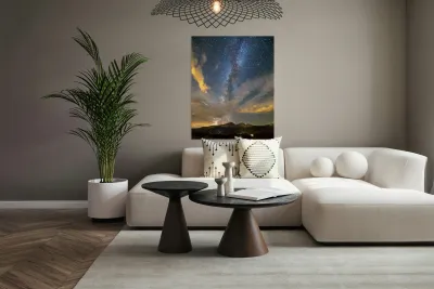 Mt Meeker and Longs Peak Milky Way Wings Reproduction