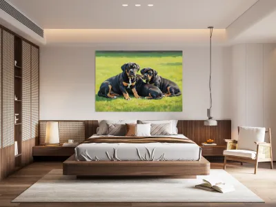 Content Cane Corso Puppy Rests After Big Adventure Reproduction