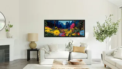 Vibe Bloom – Colorful Floral Art Print Reproduction