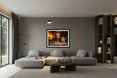 Beagle Puppy Rests After Holiday Adventures Reproduction