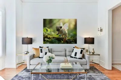 Pug Puppys Magical Garden Adventure Begins Reproduction