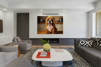 Happy Puppy After Finishing Spaghetti Adventure Reproduction