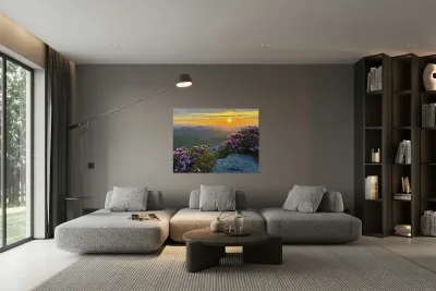 Sunrise over Linville Wilderness Reproduction