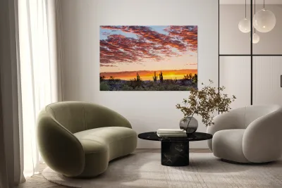 Colorful Sonoran Desert Sunrise Reproduction