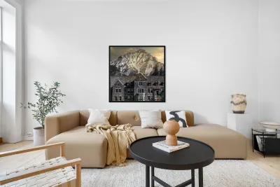 Parks Canada Headquarters in Banff Alberta Canada Reproduction