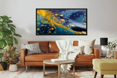 Liquid Groove – Fluid Abstract Art Print Reproduction