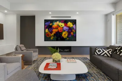 Bloom Rush – Floral Abstract Art Print Reproduction