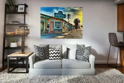 The 66 Motel - Needles California Reproduction