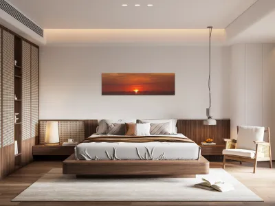 Red Dawn with Clouds  60.18 Reproduction