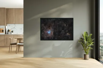 Iris & Ghost Nebulae - NGC 7023 - vdB 141 Reproduction