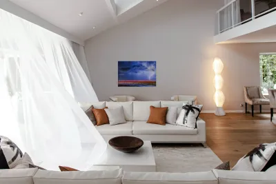 Drive By Lightning Strike Over Stormy Skies Reproduction